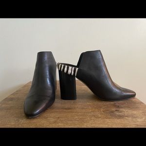 Black Dolce Vita Boots with Zebra Heel